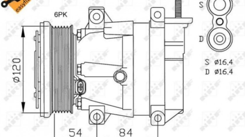 Compresor aer conditionat Daewoo NUBIRA Break (KLAN) 2003-2016 #3 32484G