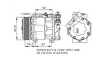 Compresor aer conditionat Mazda 3 limuzina (BK) 19...