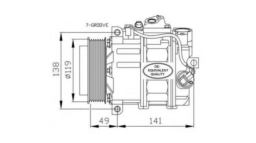 Compresor aer conditionat Mercedes CLK Cabriolet (A209) 2003-2010 #3 0002304511