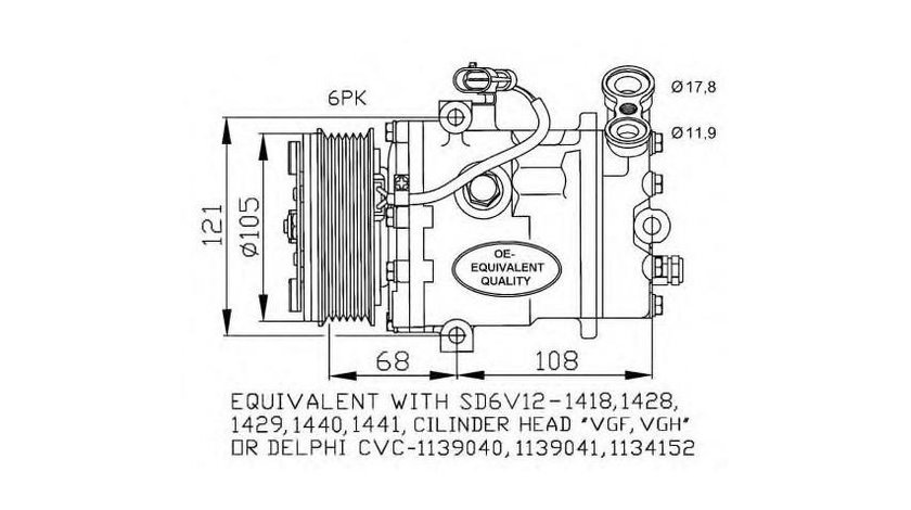 Compresor aer conditionat Opel ASTRA G combi (F35_) 1998-2009 #2 09132922