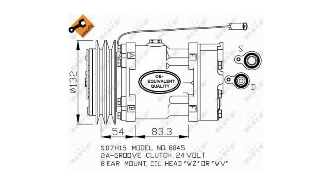 Compresor aer conditionat Volvo FL 10 1985-1998 #3 11104419