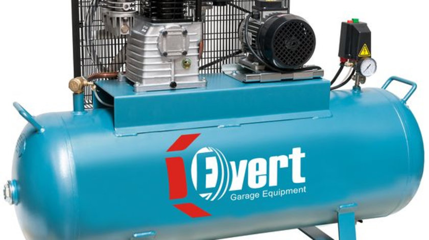 Compresor Aer Evert 200L, 400V, 2.2kW EVERTK200-450