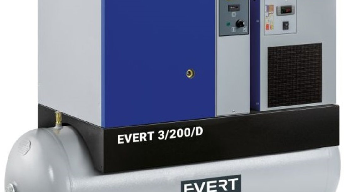 Compresor Aer Evert 200L, 400V, 3.0kW EVERT3/200/D