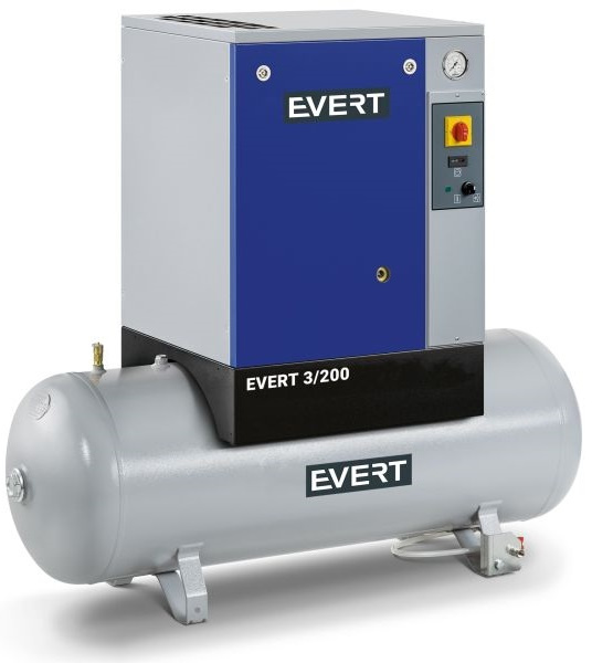 Compresor Aer Evert 200L, 400V, 3.0kW EVERT3/200