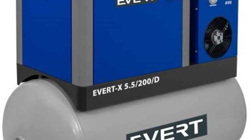 Compresor Aer Evert 200L, 400V, 5.5kW EVERT-X5,5200D