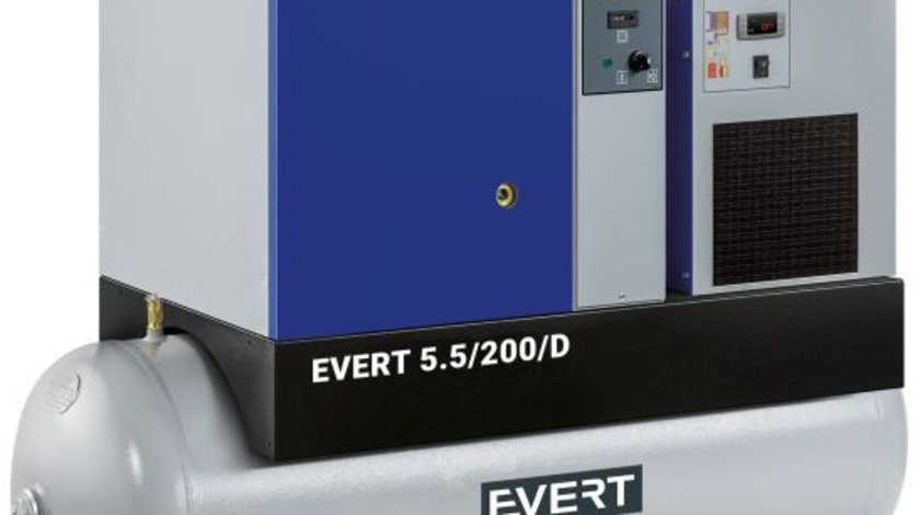 Compresor Aer Evert 200L, 400V, 5.5kW EVERT5,5/200/D