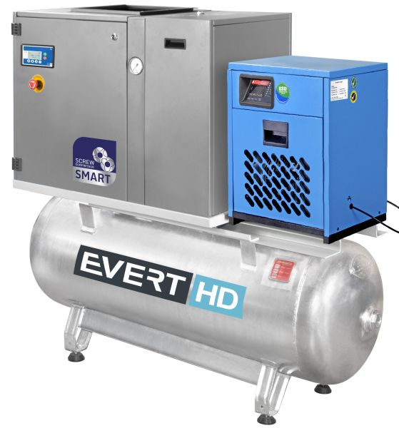 Compresor Aer Evert 270L, 400V, 5.5kW EVERTHDVT5,5/13-270