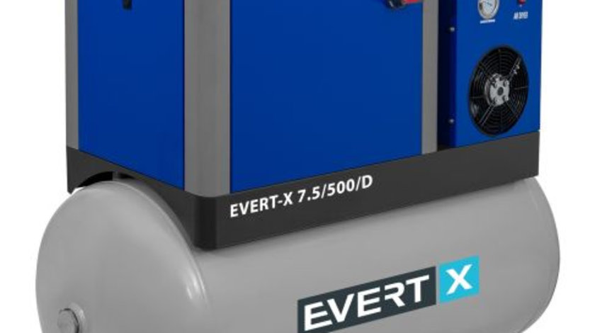 Compresor Aer Evert 500L, 400V, 7.5kW EVERT-X7,5/500/D