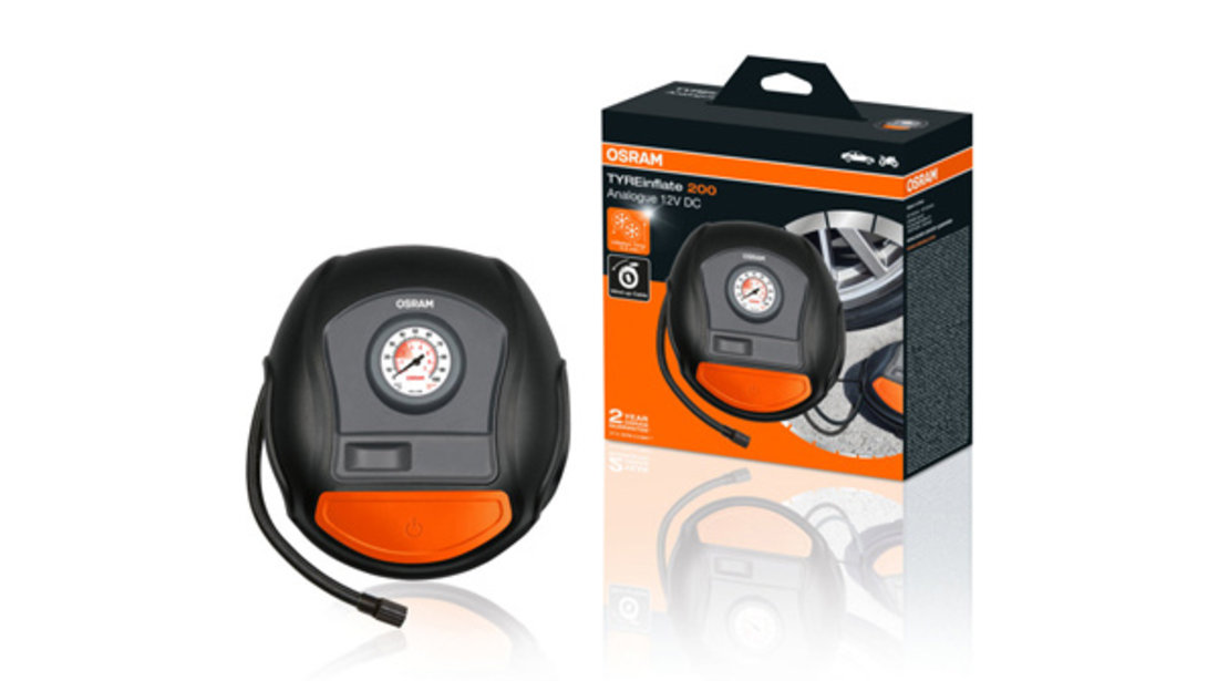 Compresor Auto 12v 120 W Cu Afisaj Analogic Tyreinflate 200 Osram Ams-osram OTI200