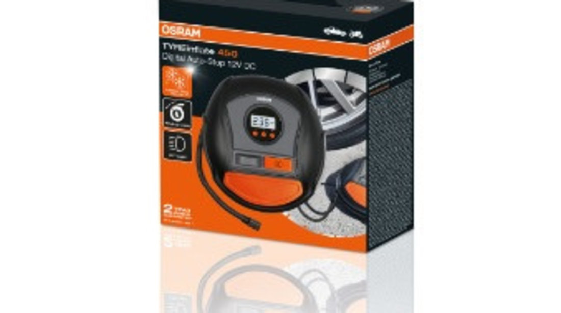 Compresor Auto 12v 120 W Cu Afisaj Digital Tyreinflate 450 Osram Ams-osram OTI450