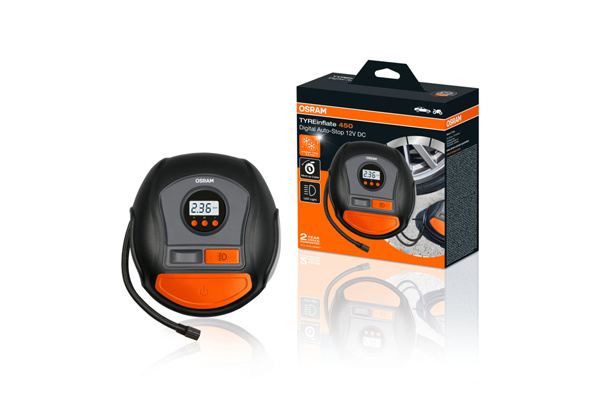 COMPRESOR AUTO 12V 120 W CU AFISAJ DIGITAL TYREINFLATE 450 OSRAM ⭐⭐⭐⭐⭐