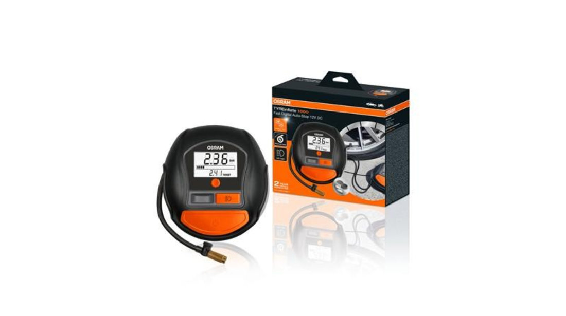 Compresor auto 12v 180 w cu afisaj digital tyreinflate 1000 osram UNIVERSAL Universal #6 OTI1000