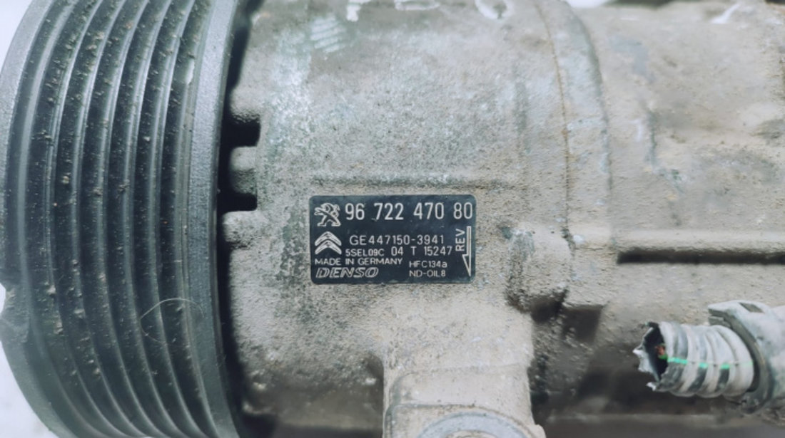 Compresor clima 1.2 benzina 9672247080 Citroen C3 2 [2009 - 2013]