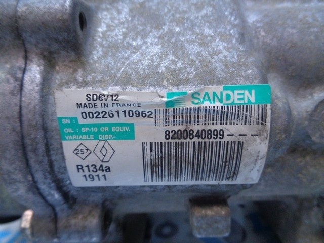 Compresor clima 8200840899 Renault Clio 2, 1.2B 16V, D4F712
