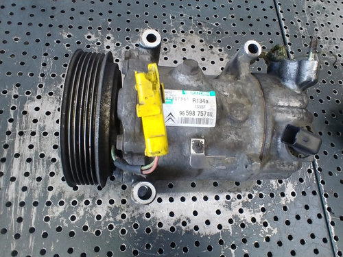 Compresor clima ac 1.6 hdi 9h01 peugeot 407 partner citroen c4 c5 9659875780