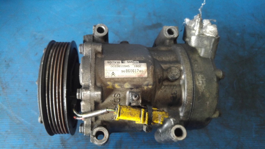 Compresor clima ac 1.6 hdi peugeot 206 406 607 807 citroen c5 9686061780