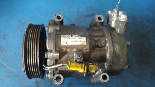 Compresor clima ac 1.6 hdi peugeot 206 406 607 807 citroen c5 9686061780
