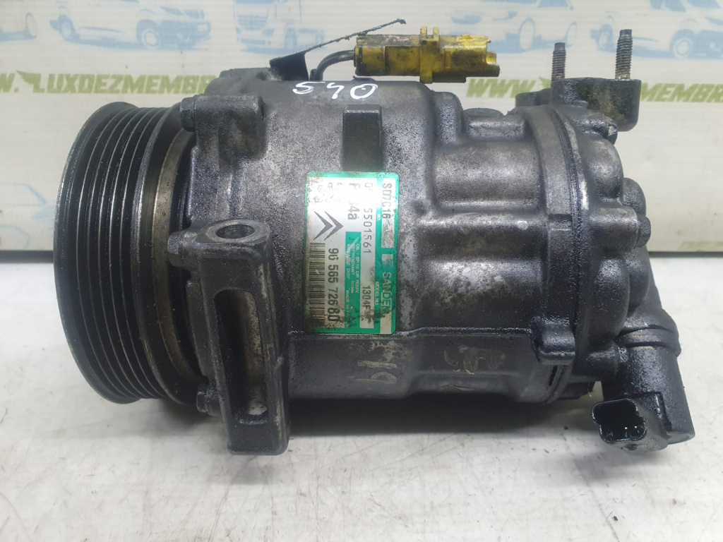 Compresor clima ac 9656572680 1.6 hdi 9HZ Citroen C5 [facelift] [2004 - 2008] 1.6 hdi 9HZ