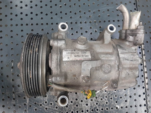 Compresor clima ac citroen berlingo mf c2 c3 xsara peugeot 206 207 307 partner 9655191580
