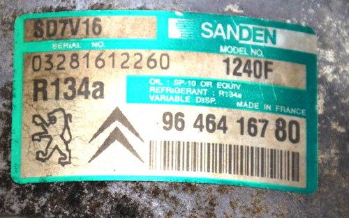 Compresor clima AC Peugeot 307 406 607 807 Citroen C5 C8 Xsara