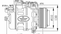 Compresor clima aer conditionat BMW X5 E53 NRF 324...