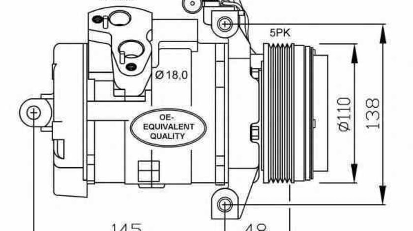 compresor clima aer conditionat BMW X5 E53 NRF 32432