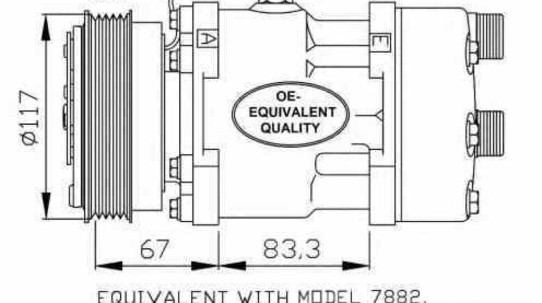 compresor clima aer conditionat CITROËN JUMPER platou / sasiu 244 NRF 32779