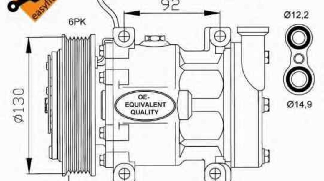 compresor clima aer conditionat FIAT MAREA 185 NRF 32113