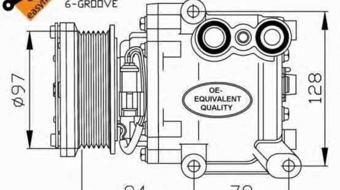 compresor clima aer conditionat FORD FIESTA VI NRF 32724