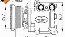 Compresor clima aer conditionat FORD FIESTA VI NRF...