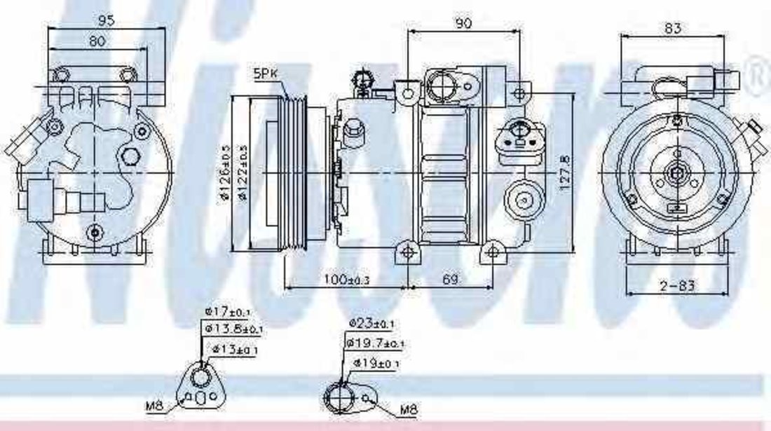 compresor clima aer conditionat HYUNDAI ACCENT III limuzina MC NISSENS 89292