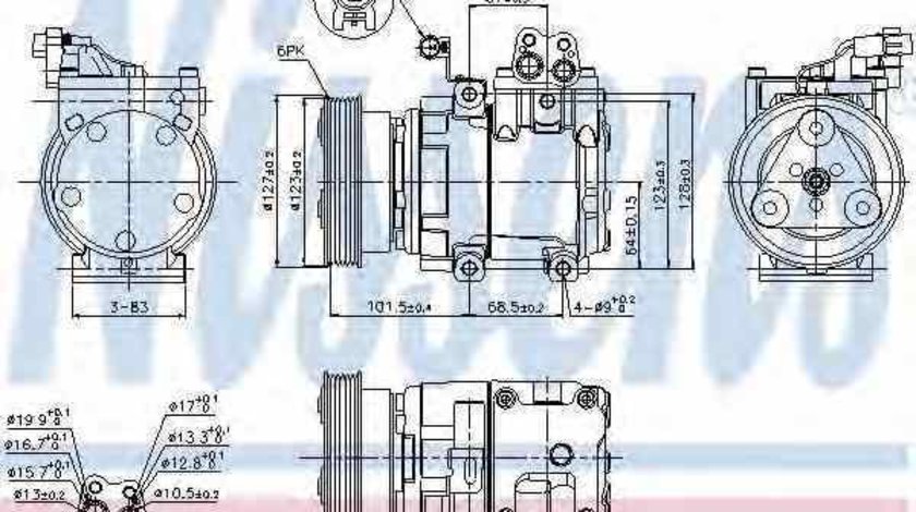 compresor clima aer conditionat HYUNDAI GETZ TB NISSENS 89262