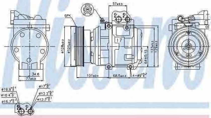 compresor clima aer conditionat HYUNDAI TUCSON JM Producator NISSENS 89153