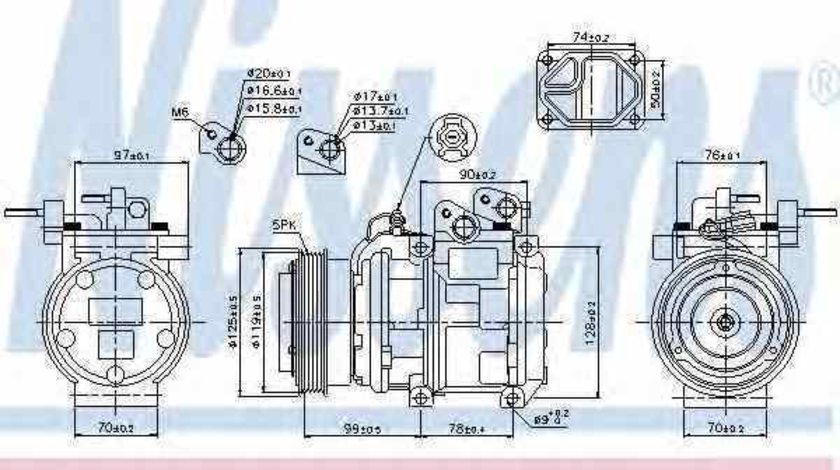 compresor clima aer conditionat KIA SORENTO I JC NISSENS 89166