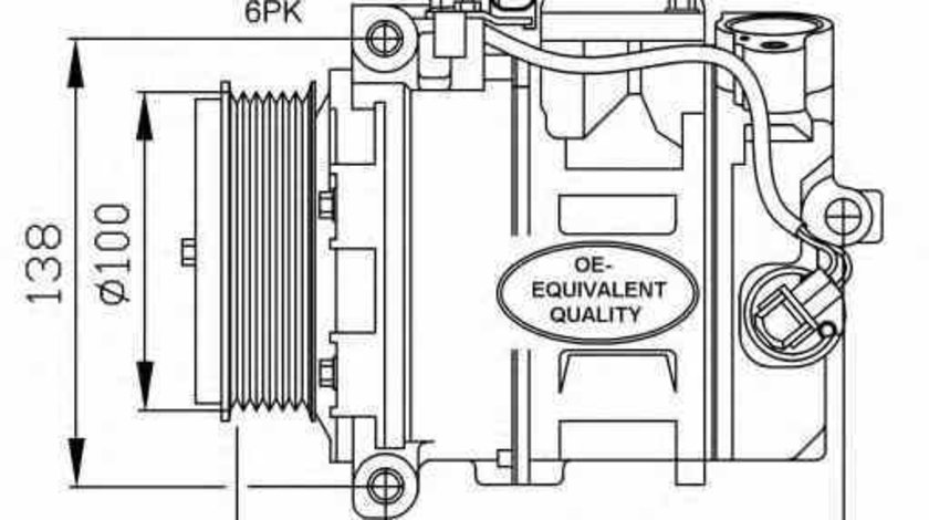 Compresor clima aer conditionat MERCEDES-BENZ S-CLASS W220 NRF 32256