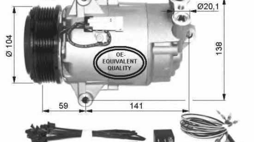 compresor clima aer conditionat OPEL ASTRA H L48 NRF 32427