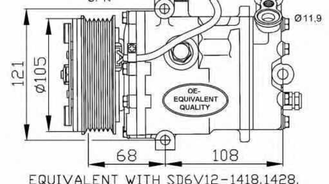 compresor clima aer conditionat OPEL MERIVA NRF 32172