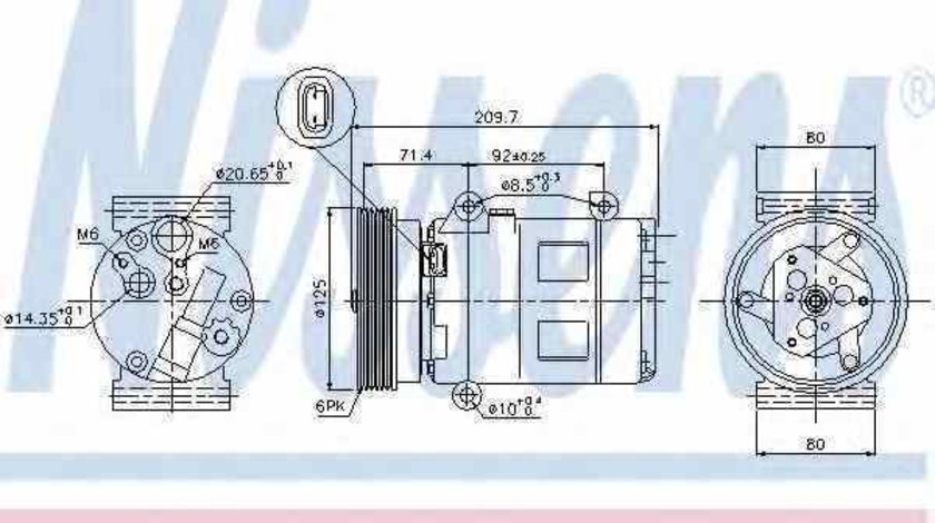 compresor clima aer conditionat RENAULT GRAND SCÉNIC II JM0/1 NISSENS 89072