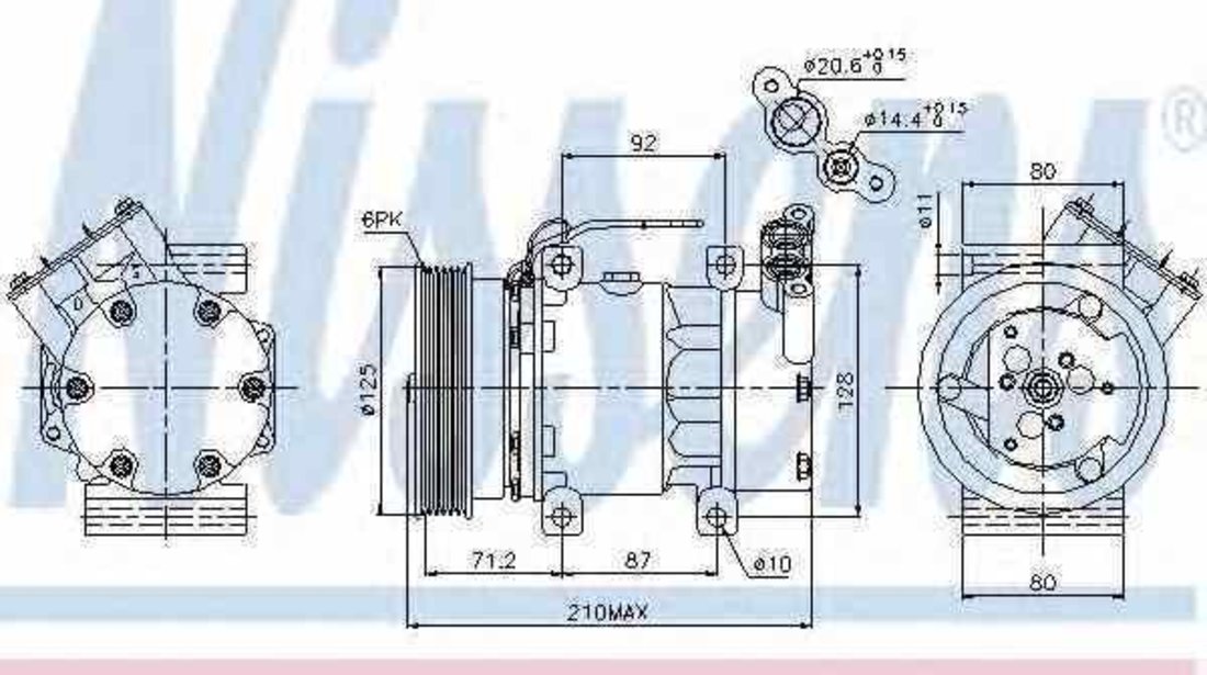 compresor clima aer conditionat RENAULT MEGANE II Coupé-Cabriolet EM0/1 Producator NISSENS 89064