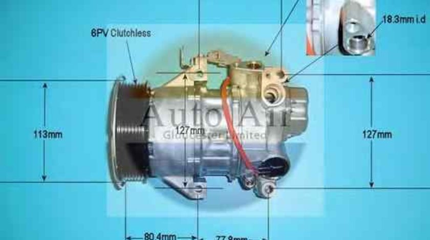 compresor clima aer conditionat TOYOTA AURIS NRE15 ZZE15 ADE15 ZRE15 NDE15 THERMOTEC KTT040107