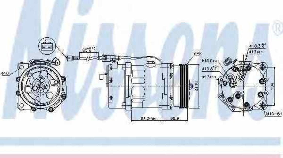 compresor clima aer conditionat VW GOLF IV 1J1 NISSENS 89224