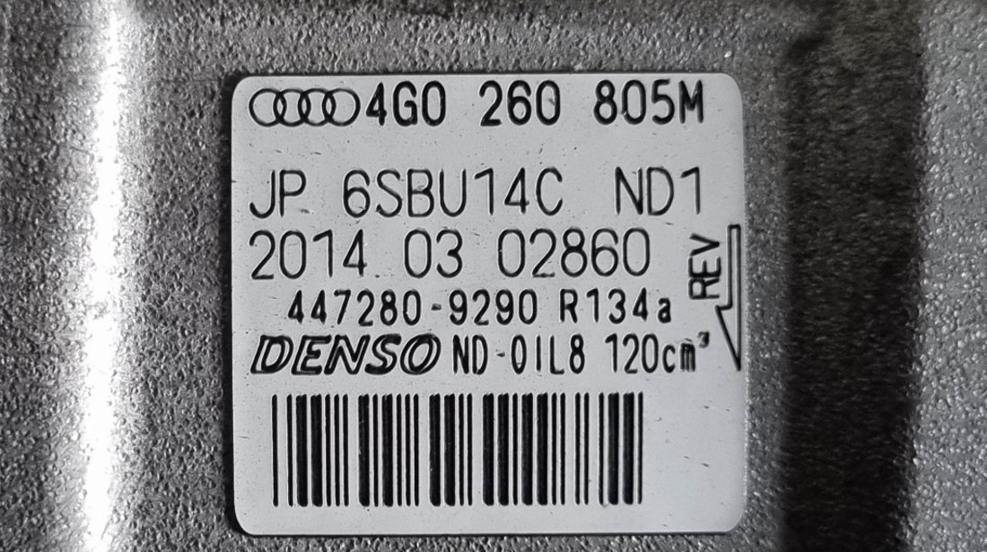 Compresor clima Audi A6 C7 2.0 TDI 190 cai motor CNHA cod piesa : 4G0260805M