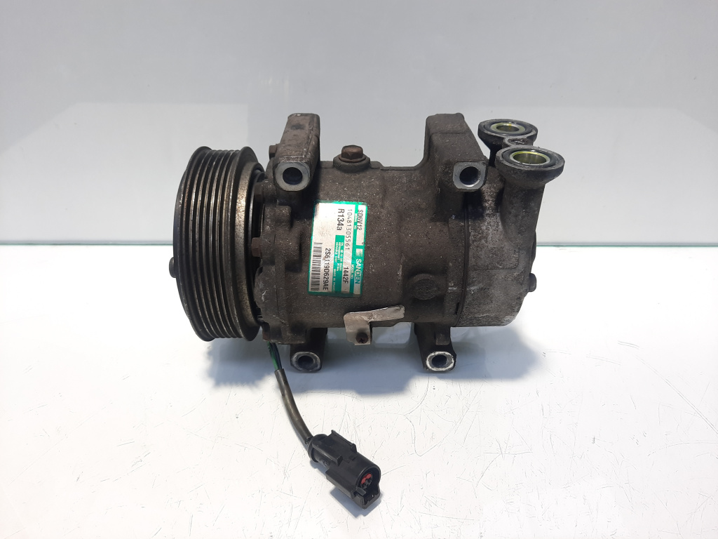 Compresor clima, cod 2S61-19D629-AE, Ford Fiesta 5, 1.4 tdci, F6JA (id:461909)