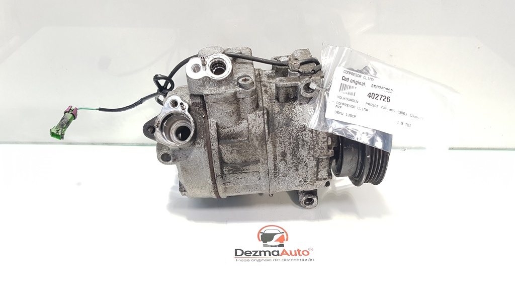 Compresor clima, cod 8D0260808, Audi A4 (8E2, B6), 1.9 TDI, AVF (idi:402726)