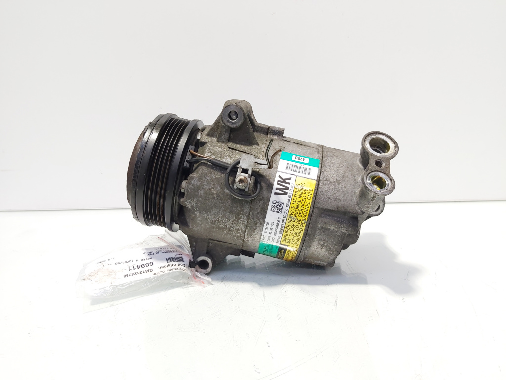 Compresor clima, cod GM13124750, Opel Meriva A, 1.6 benz, Z16XEP (idi:669411)