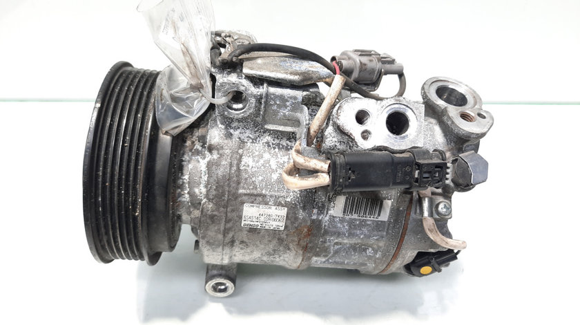 Compresor clima (Denso) cod 447280-7432, Mercedes Clasa B (W246), 1.5 CDI, OM607951 (pr:110747)