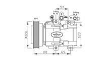 Compresor clima Hyundai SONATA Mk III (EF) 1998-20...