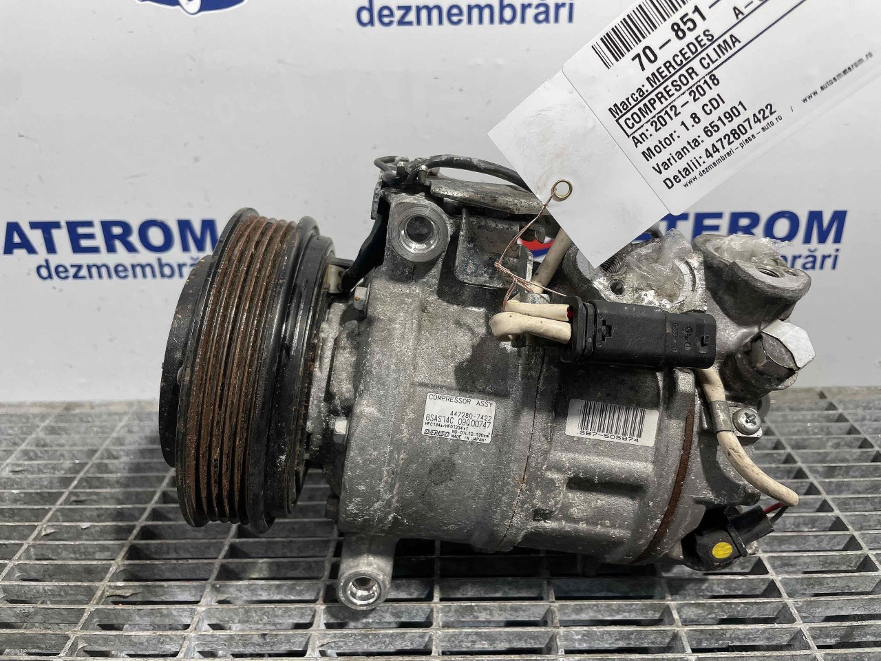 COMPRESOR CLIMA MERCEDES A-CLASS 1.8 CDI - (2012 2018)