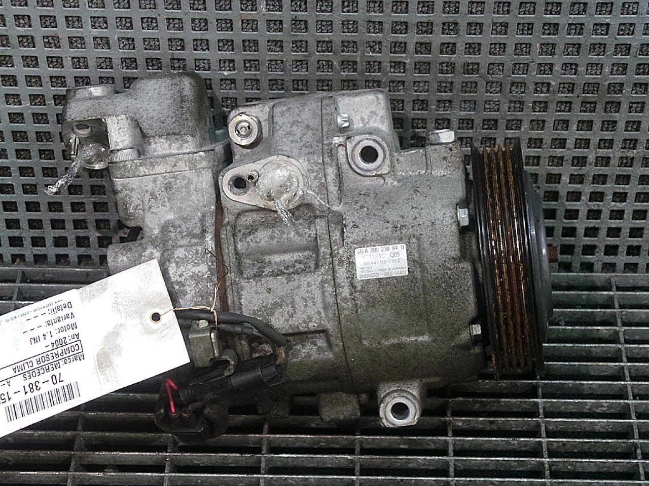 COMPRESOR CLIMA MERCEDES A-CLASS A-CLASS 1.4 INJ - (1997 2004)