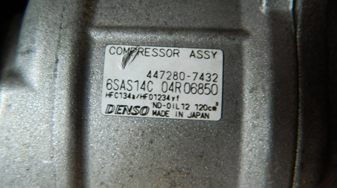 Compresor clima Mercedes A-Class W176 1.5 CDI cod: 447280-7432 model 2014